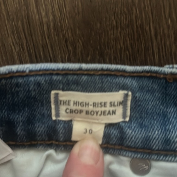 Madewell High Rise Slim Crop Boyjean Sz 30 - Picture 7 of 7